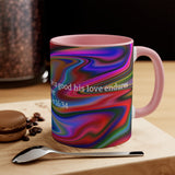 45CMSM  Colorful Marble 1 Chronicles 16:34 Mug