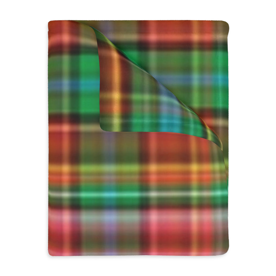 63CB  Colorful Plaid Blanket