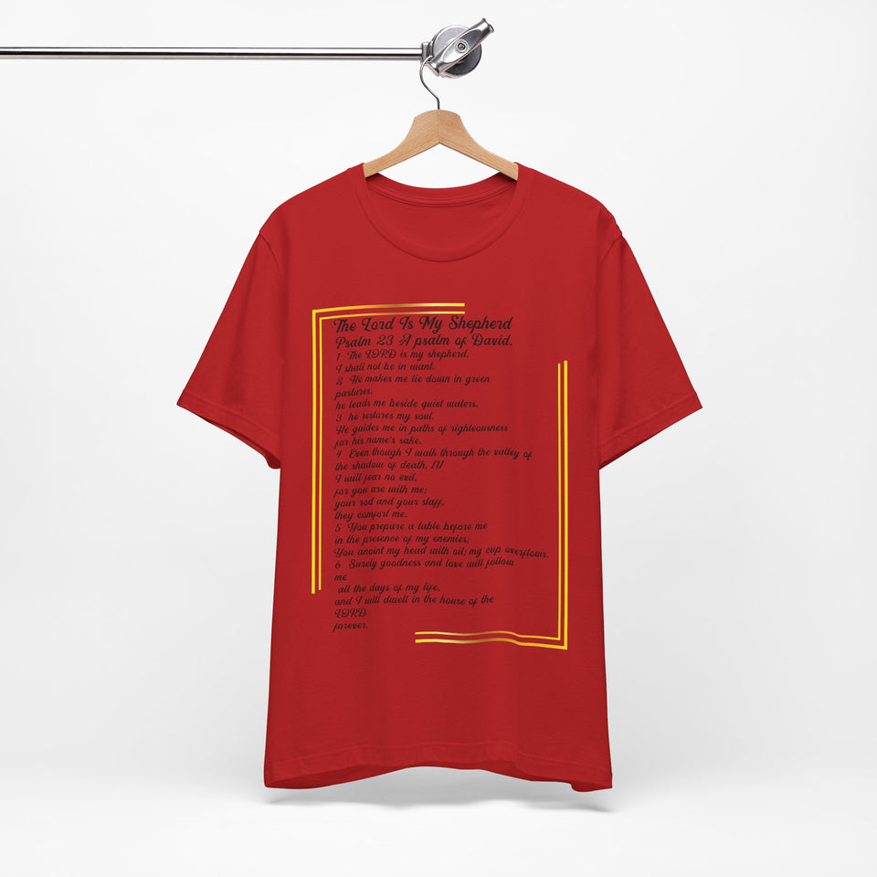 30CTS   Unisex Psalms 23 Christian t shirt