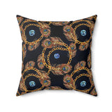 41PCF  Peacock Feather Pillow