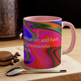 32CMSM  Colorful Marble Romans 8:16 Mug