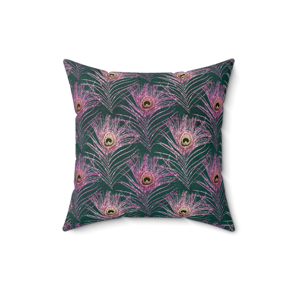 2PCF  Peacock Feather Pillow