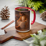 BSM75  Mary Washing Jesus Feet Mug