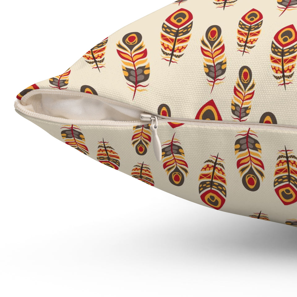 40PCF  Peacock Feather Pillow