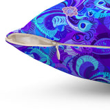 25PCF  Peacock Feather Pillow