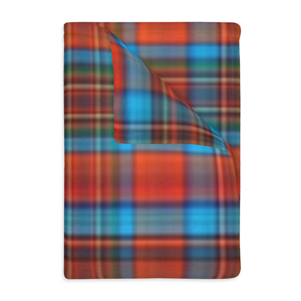 61CB  Colorful Plaid Blanket