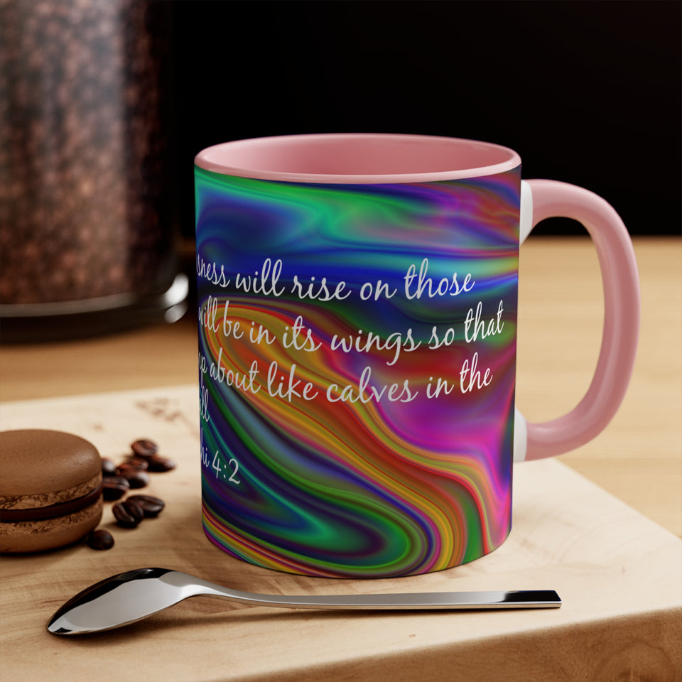 79CMSM  Colorful Marble Malachi 4:2 Mug