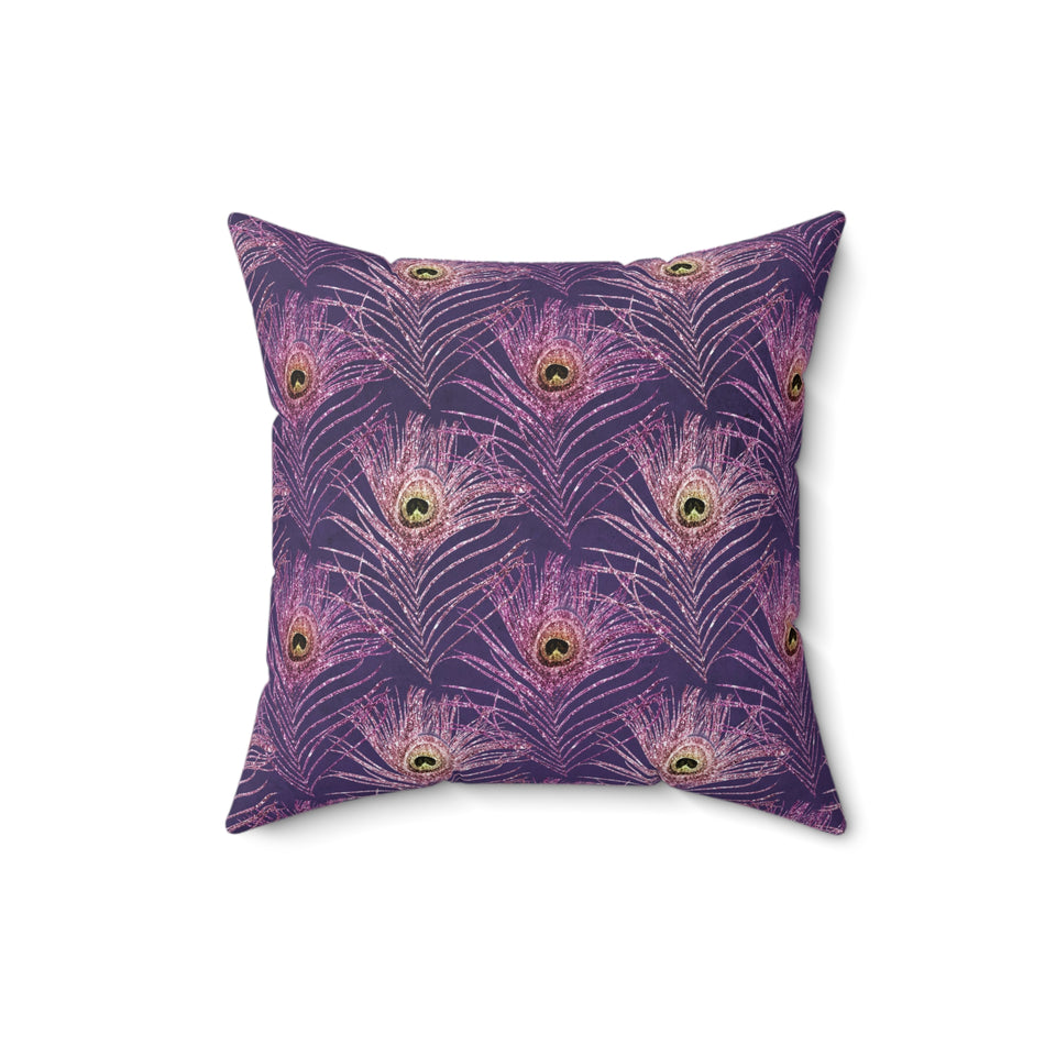 13PCF  Peacock Feather Pillow