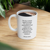 6NTQM  Nikola Tesla Historical quote mug