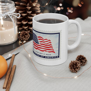 2FSM  US Flag Stamp Mug