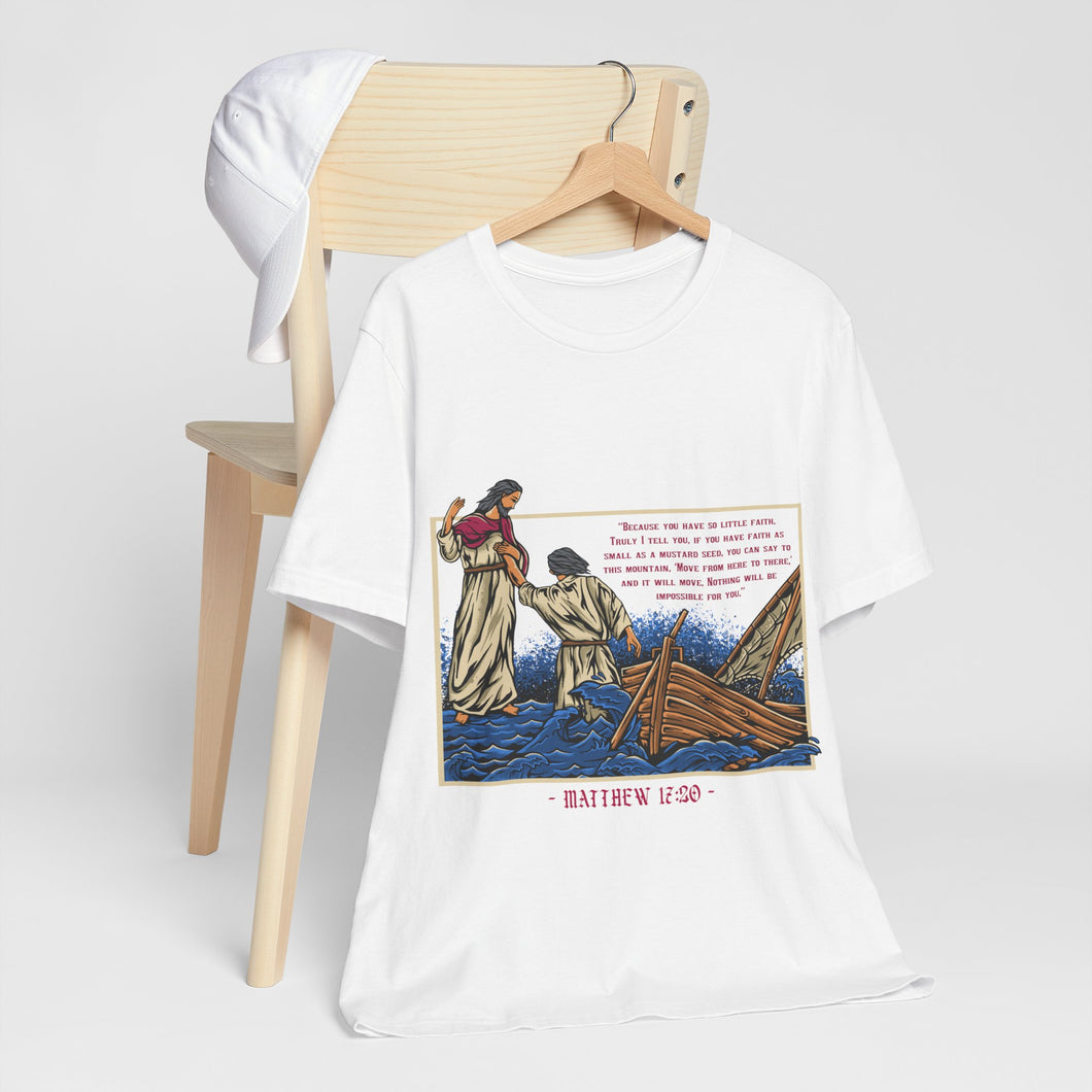 1BSTS Faith Can Move Mountains Bible Story Shirt