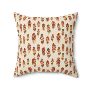 40PCF  Peacock Feather Pillow