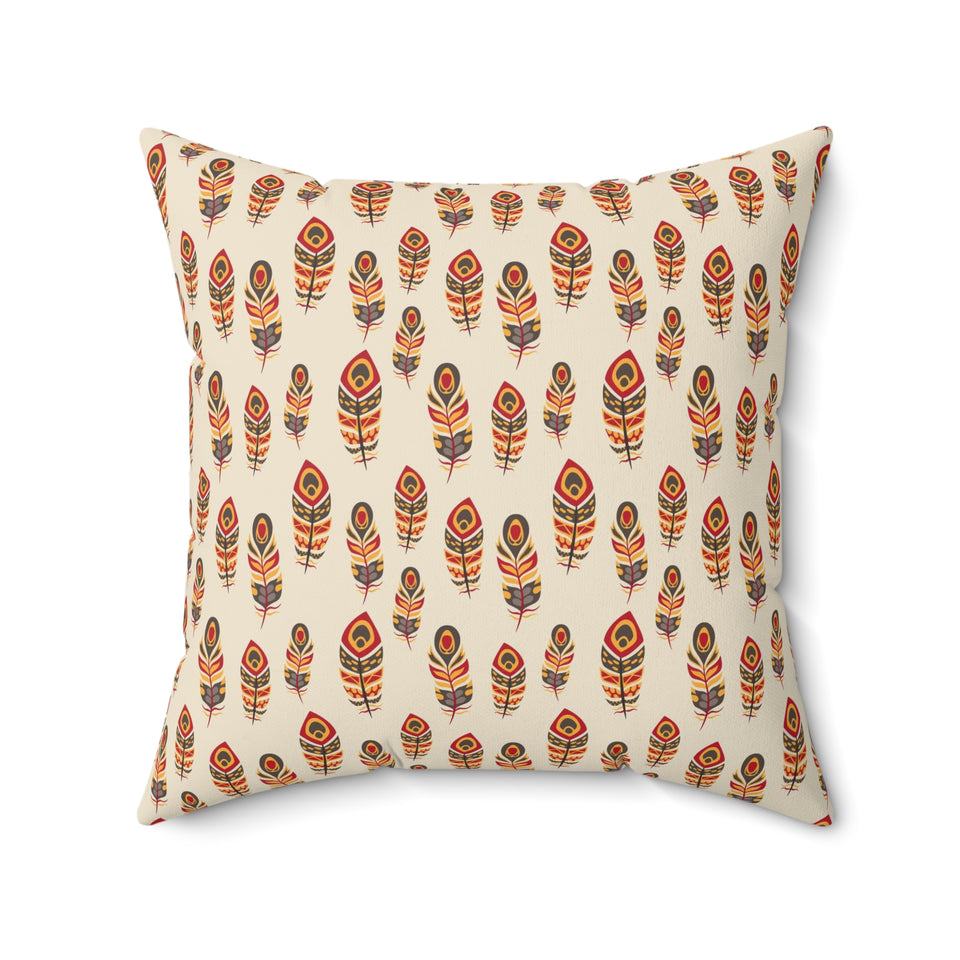 40PCF  Peacock Feather Pillow