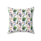 45PCF  Peacock Feather Pillow