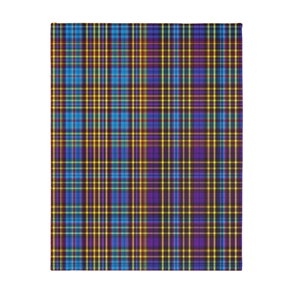 48CB  Colorful Plaid Blanket