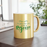 18SGM  Silver and Gold Christian Mug