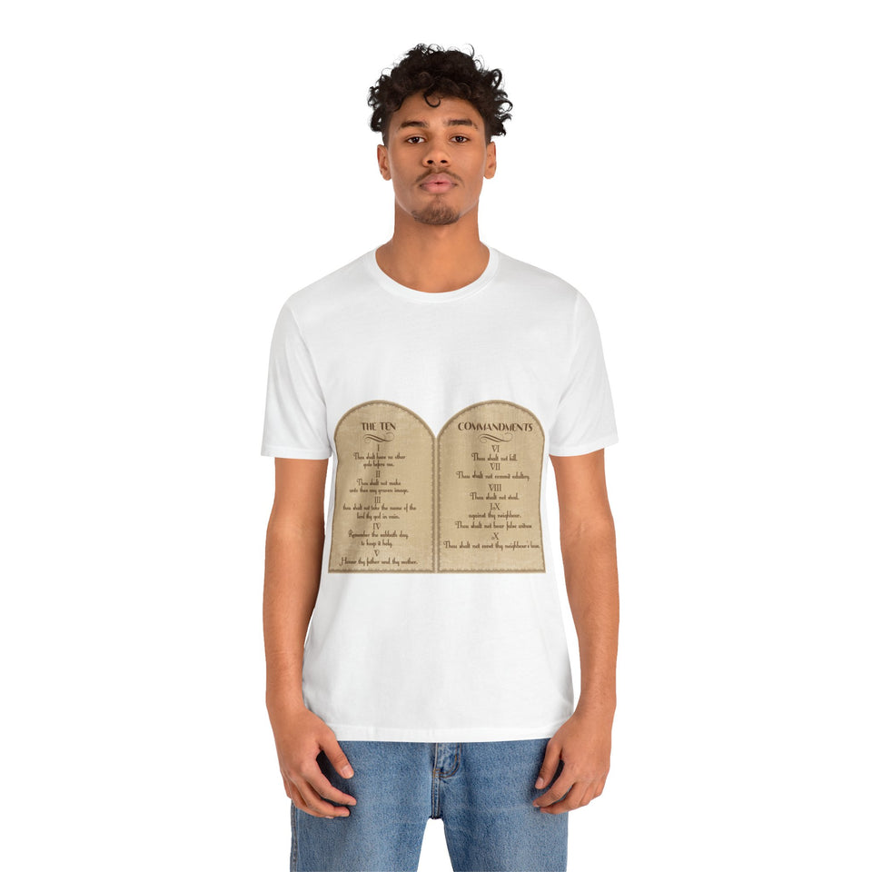 28CTS   Unisex Christian t shirt of the 10 Commendents