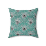 4PCF  Peacock Feather Pillow