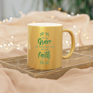 26SGM Silver and Gold Christian Mugs