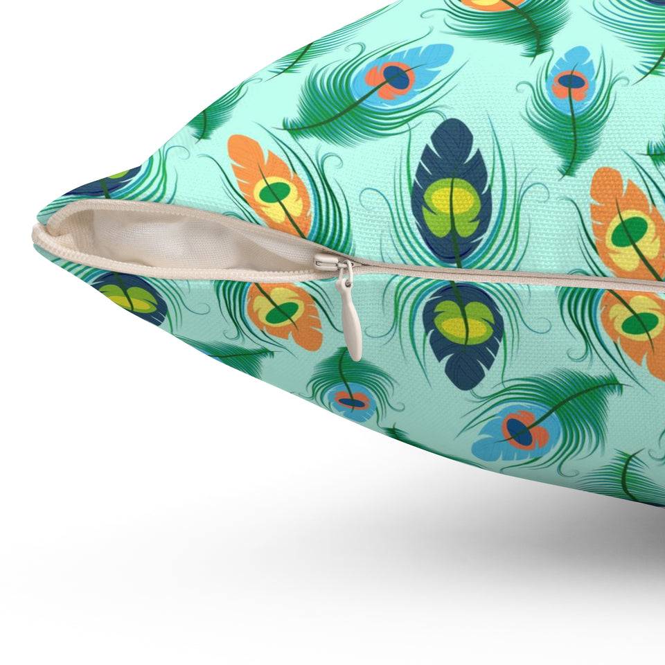 48PCF  Peacock Feather Pillows