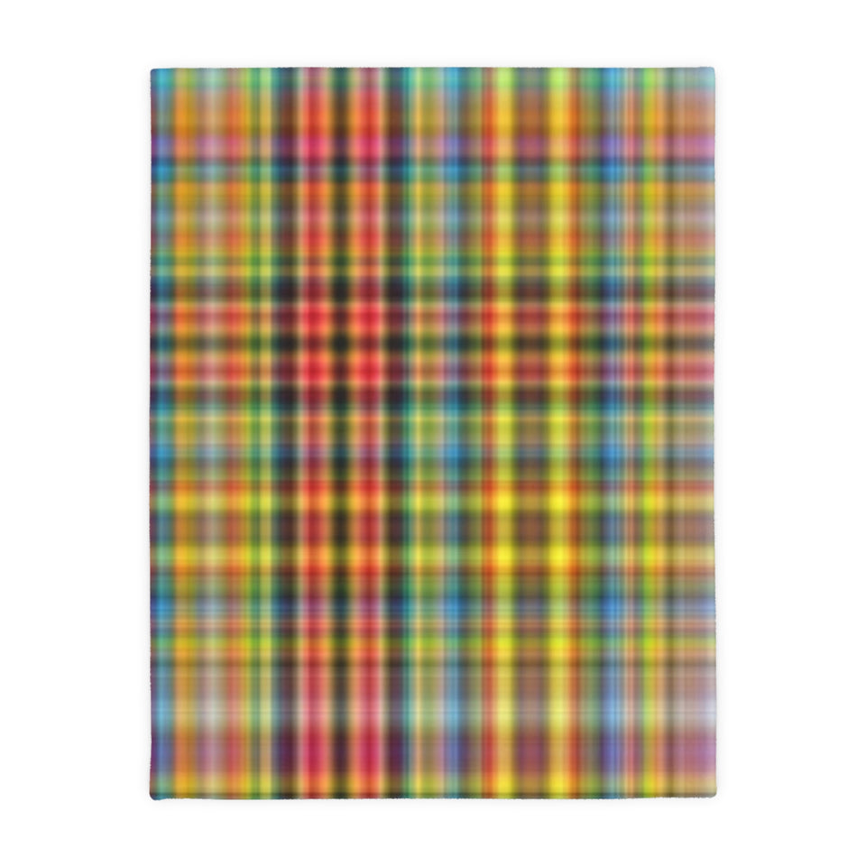 59CB  Colorful Plaid Blanket