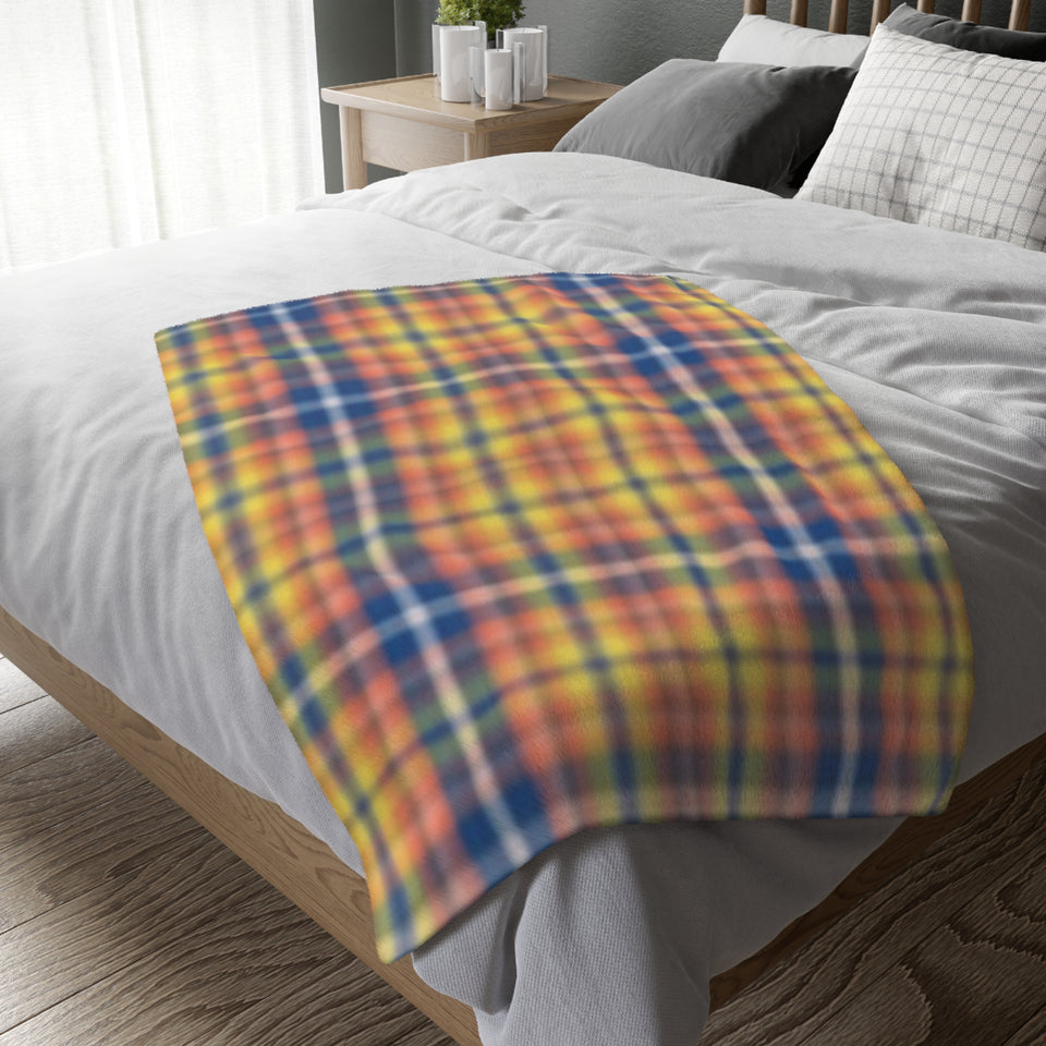 2CB  Colorful Plaid Blanket