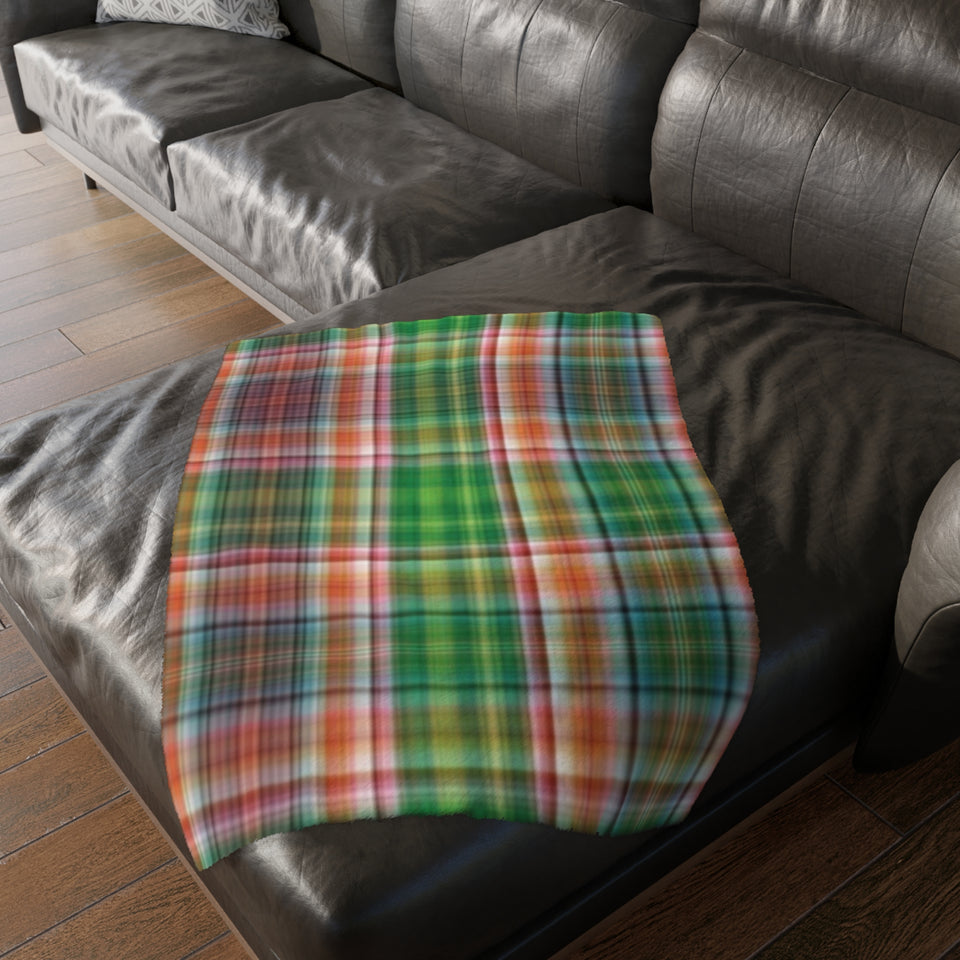 43CB  Colorful Plaid Blanket