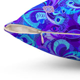 25PCF  Peacock Feather Pillow