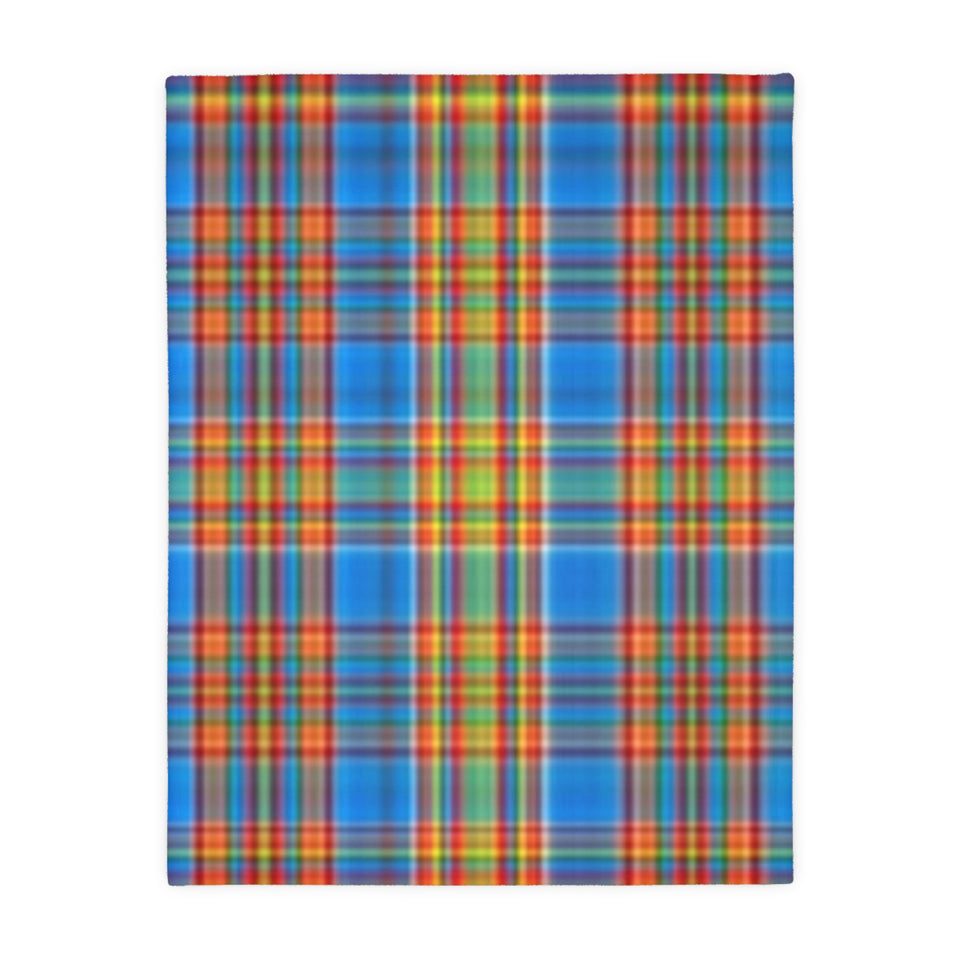 70CB Colorful Plaid Blanket