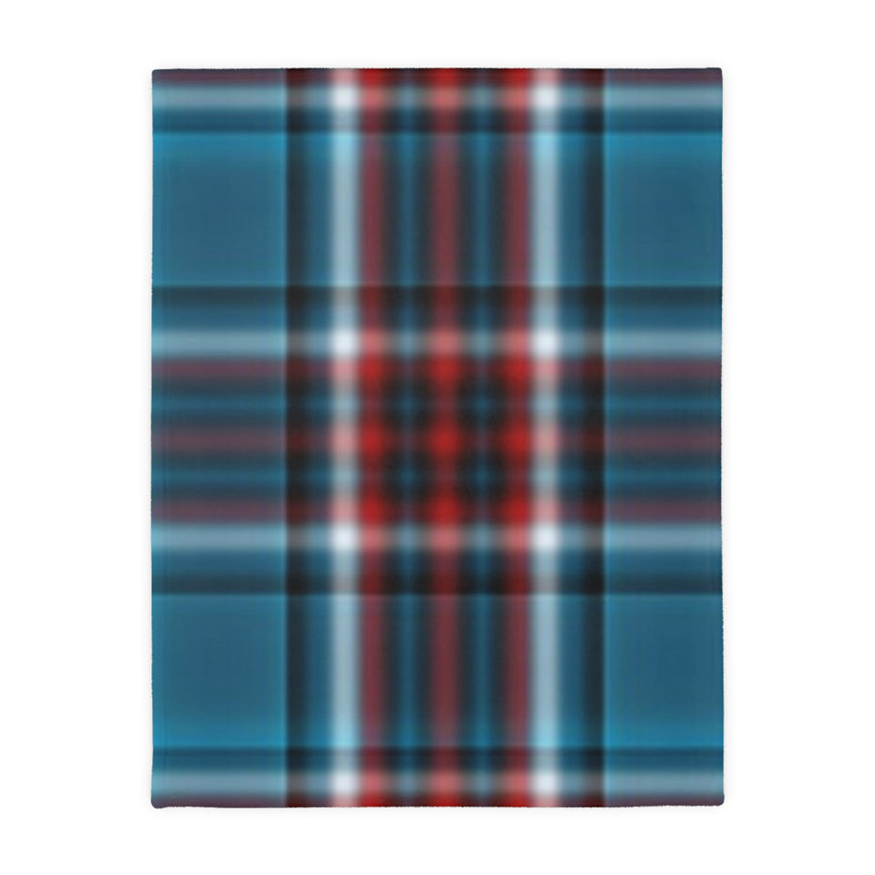 55CB  Colorful Plaid Blanket
