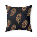 56PCF  Peacock Feather Pillow