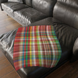 42CB  Colorful Plaid Blanket