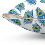 17PCF  Peacock Feather Pillow