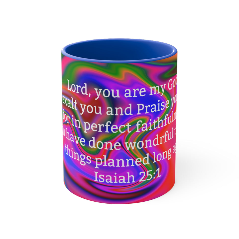 47CMSM  Colorful Marble Isaish 25:1 Mug
