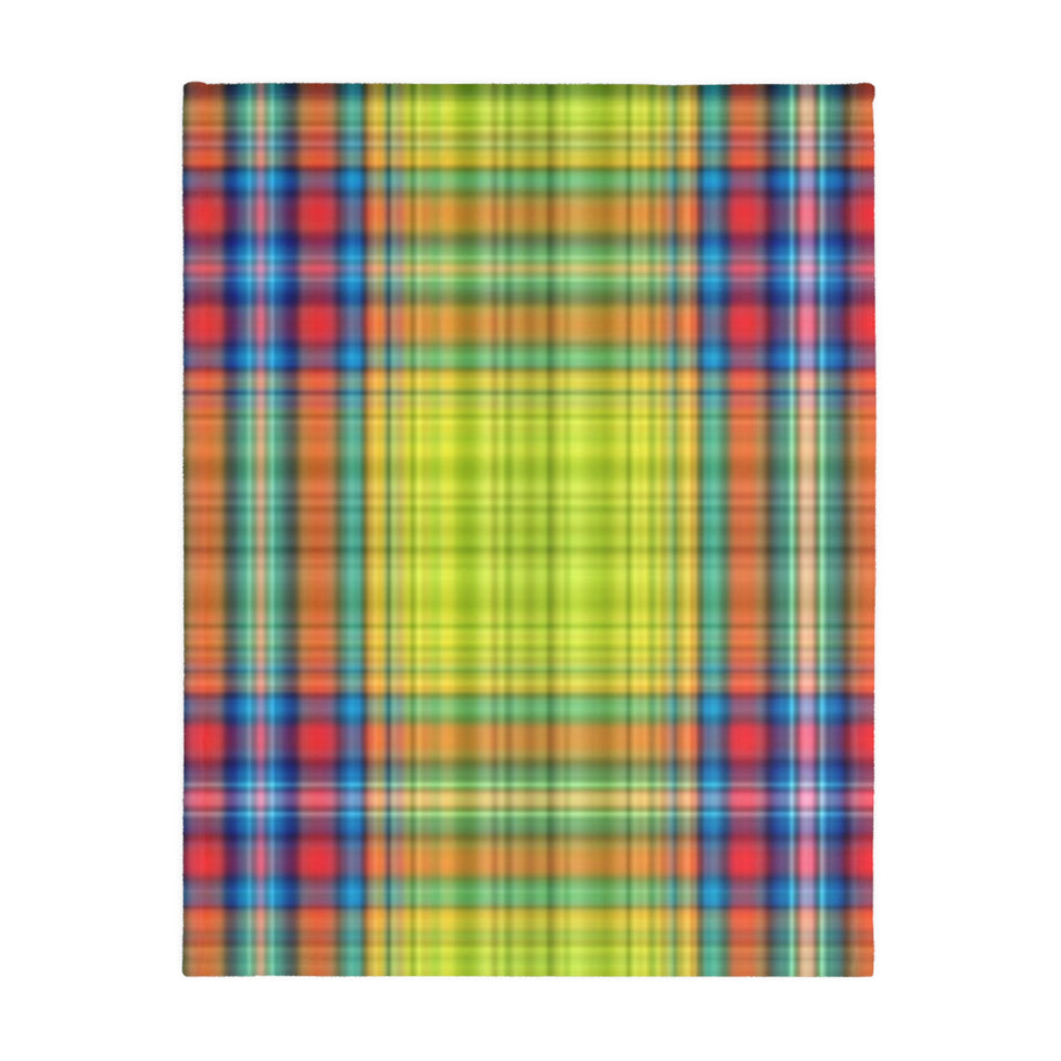 64CB  Colorful Plaid Blanket
