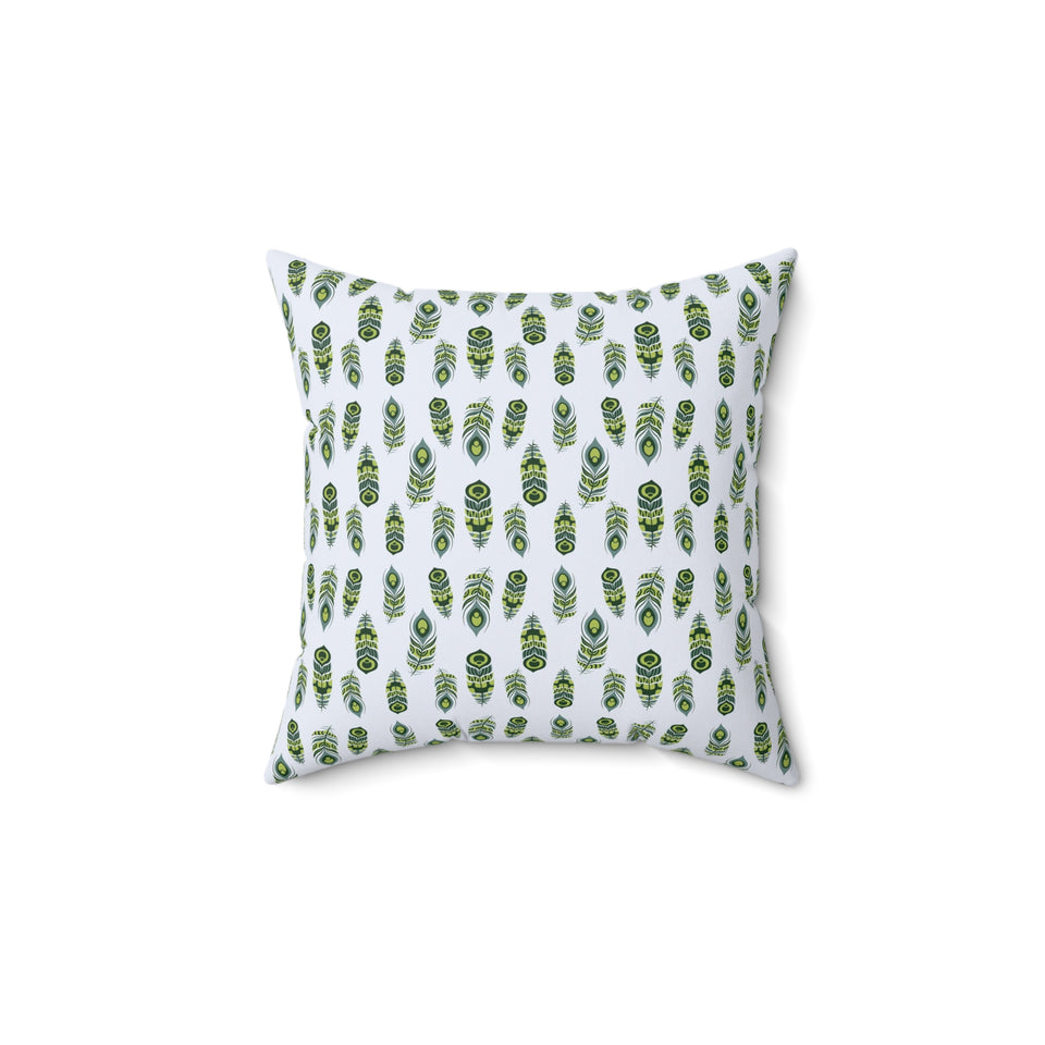 35PCF  Peacock Feather Pillow