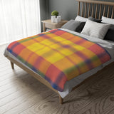 8CB  Colorful Plaid Blanket