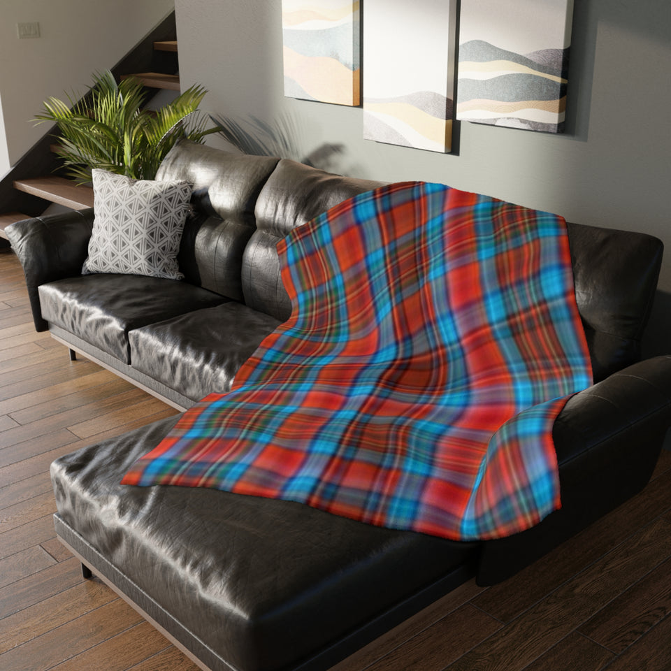 61CB  Colorful Plaid Blanket
