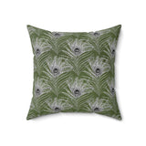 8PCF  Peacock Feather Pillow