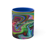 52CMSM  Colorful Marble Psalms 89:11  Mug