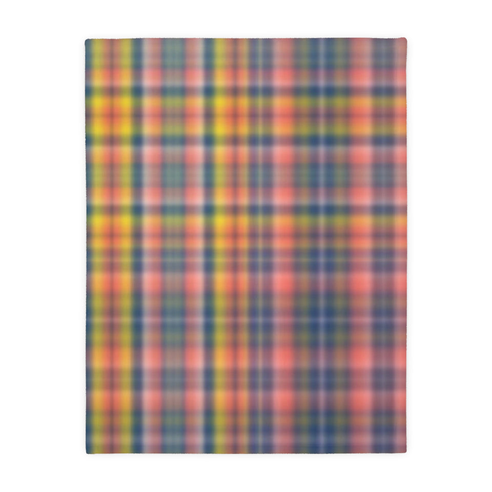 3CB  Colorful Plaid Blanket