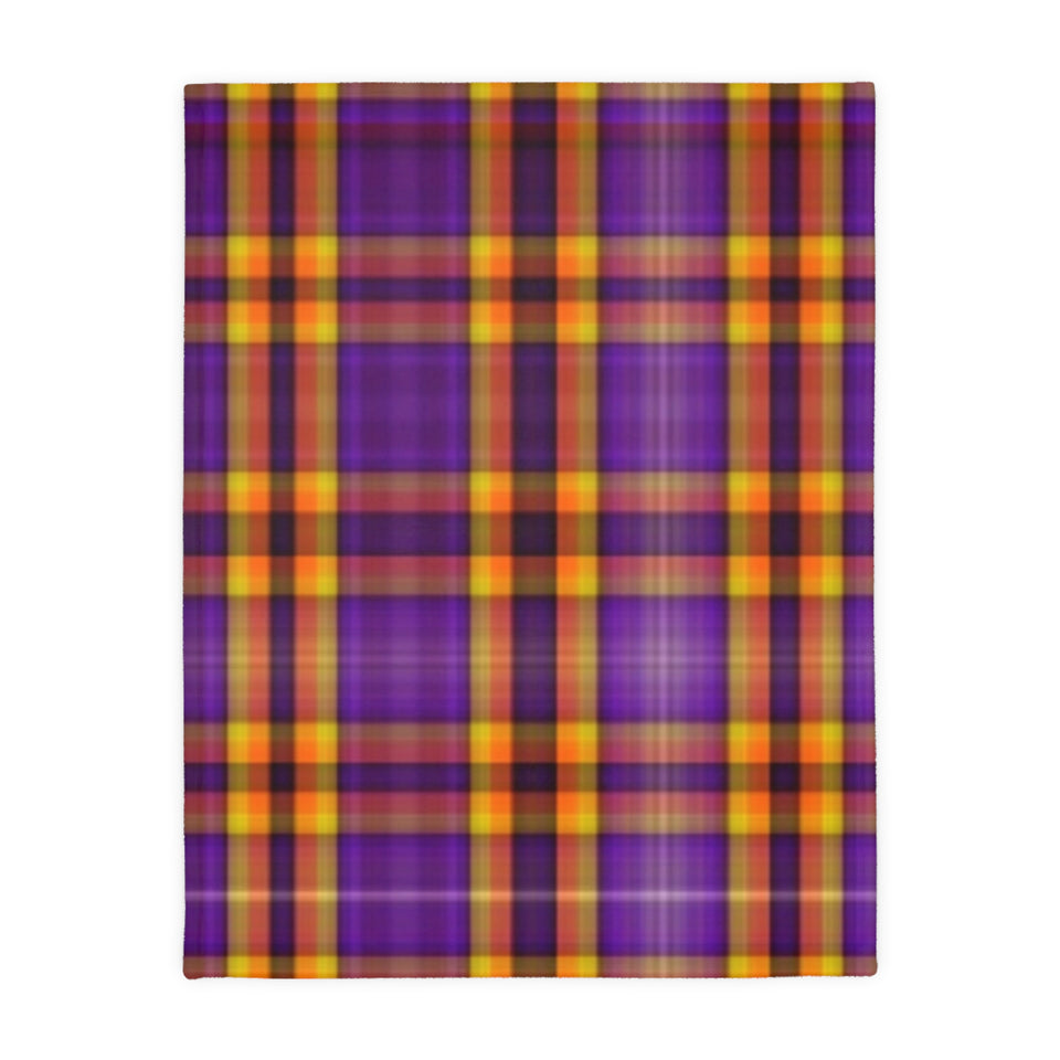 40CB  Colorful Plaid Blanket