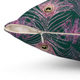 2PCF  Peacock Feather Pillow