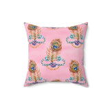 47PCF  Peacock Feather Pillow