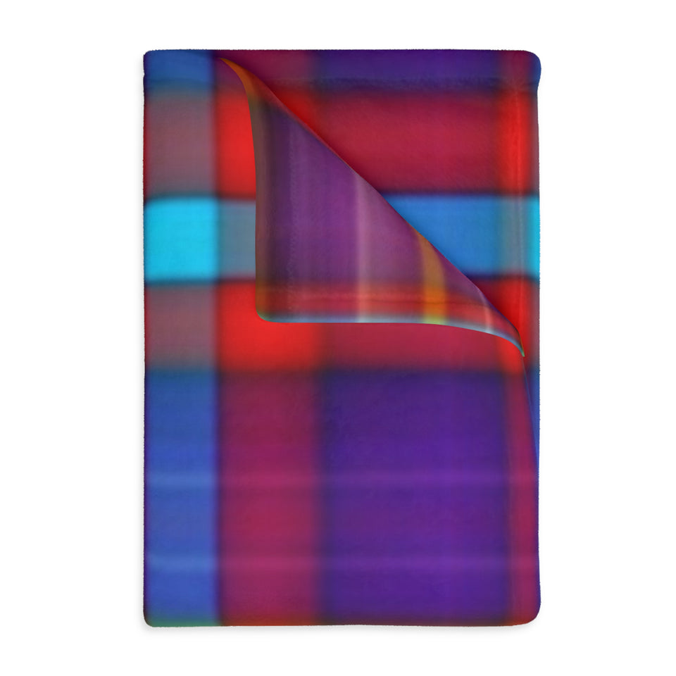 37CB  Colorful Plaid Blanket