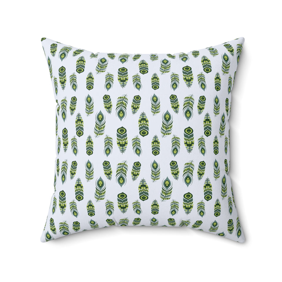 35PCF  Peacock Feather Pillow