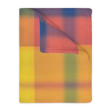 8CB  Colorful Plaid Blanket