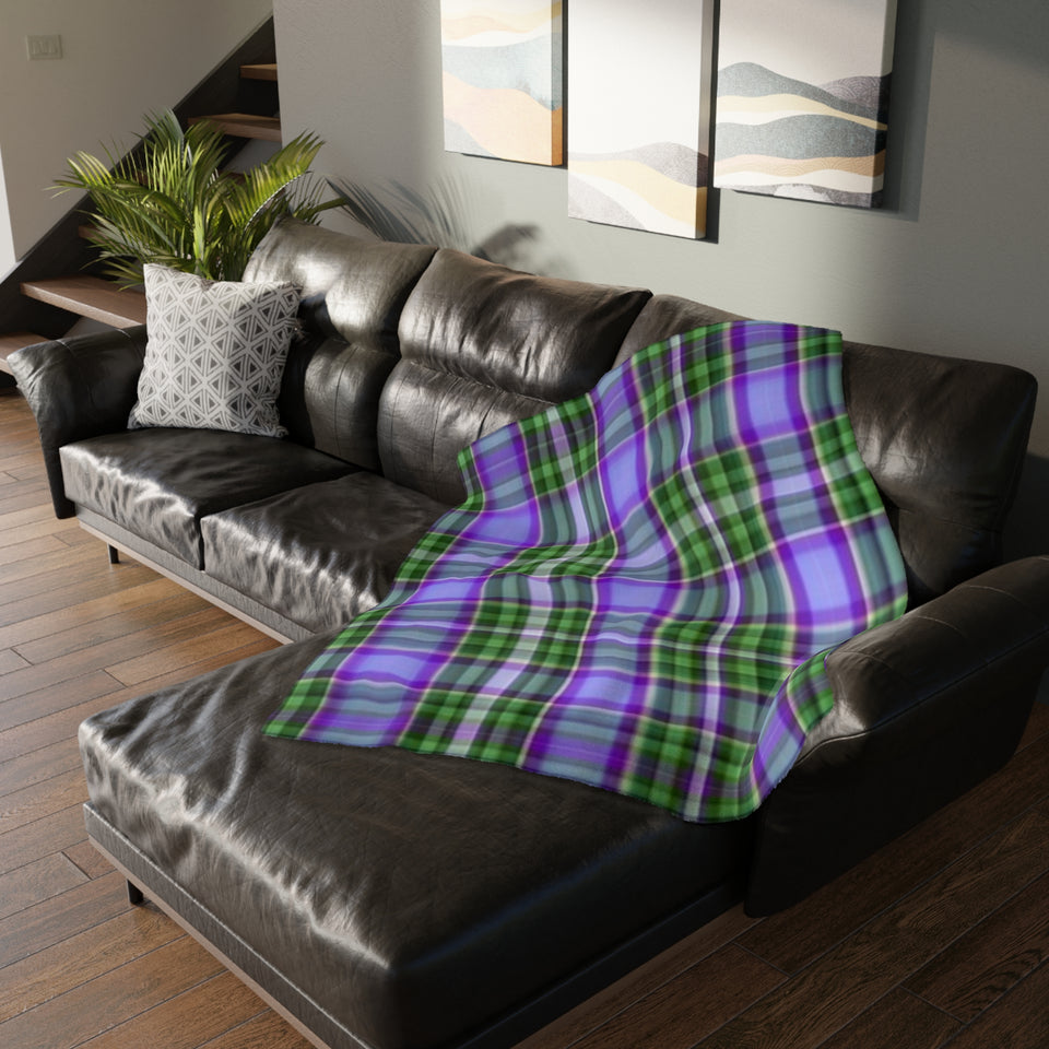 32CB  Colorful Plaid Blanket