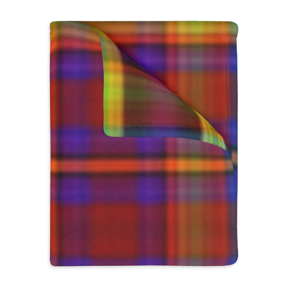 52CB  Colorful Plaid Blanket