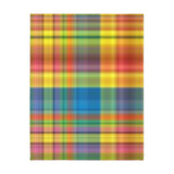 69CB  Colorful Plaid Blanket